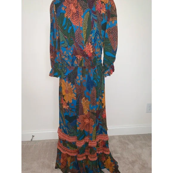 FARM RIO Puff Sleeve Maxi Dress - Picture 4 of 7